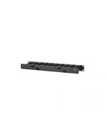 APC Horizontal Cable Manager Single-Sided with Cover - Rack - Kabelführungssatz - Schwarz - 1U - 48.3 cm (19")