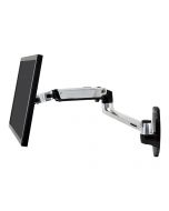 Ergotron LX - Befestigungskit (Wandmontage, Monitorarm) - für LCD-Display - Aluminium - Polished Aluminum - Bildschirmgröße: bis zu 86,4 cm (bis zu 34 Zoll)