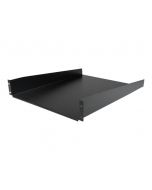 StarTech.com 2 HE 19 Fest montierbarer Fachboden für Server Rack/ Schrank bis 22 Kg - Fachboden für Serverschrank 2HE 19 Zoll 55 cm Tief - Rack - Regal - Schwarz - 2U - 55.9 cm (22")