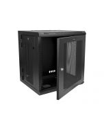 StarTech.com 12U 19" Wall Mount Network Cabinet, 20" Deep 4 Post Hinged Locking IT Computer Equipment Enclosure with Shelf, Flexible Vented Switch Depth Data Rack Cisco 3850, 2960 Series - 12U Vented Cabinet (RK1224WALHM)