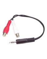 StarTech.com 15cm Audiokabel 3,5mm Klinke auf 2x Cinch (Stecker/Buchse)