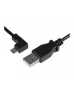 StarTech.com Micro USB Lade/Sync-Kabel - St/St - Micro USB linksgewinkelt - 1m - USB auf Micro USB Ladekabel - USB-Kabel - Micro-USB Typ B (M)