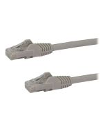 StarTech.com 3m Cat6 Gigabit UTP Patchkabel Snagless - Cat.6 RJ45 Netzwerkkabel mit Schutzmanschette - Grau - St/St - Patch-Kabel - RJ-45 (M)