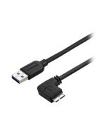 StarTech.com 50cm Slim Micro USB 3.0 Kabel rechtsgewinkelt - USB 3.1 Gen 1 (5 Gbit/s)