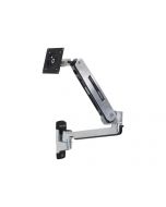 Ergotron LX - Befestigungskit (Steh-Sitz-Arm, Verlängerung, Basis, VESA-Adapter) - für LCD-Display - Kapazität 3,2 - 11,3 kg - Polished Aluminum - Bildschirmgröße: bis zu 106,7 cm (bis zu 42 Zoll)