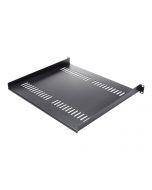 StarTech.com Belüfteter Server Rack Fachboden 1 HE - 40,6 cm Tief - Stahl - Rack - Regal - Schwarz - 1U - 40.6 cm (16")