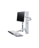 Ergotron LX Wall Mount System - Befestigungskit (Wandarm, Maushalterung, Tastaturarm, Handgelenkkissen)