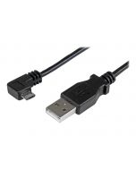 StarTech.com Micro USB Lade/Sync-Kabel - St/St - Micro USB rechtsgewinkelt - 1m - USB auf Micro USB Ladekabel - USB-Kabel - Micro-USB Typ B (M)