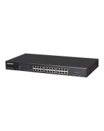 Intellinet 24-Port Gigabit Ethernet PoE+ Web-Managed Switch with 2 SFP Ports, 24 x PoE ports, IEEE 802.3at/af Power over Ethernet (PoE+/PoE)