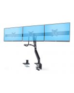 StarTech.com Crossbar Triple Monitor Desk Mount, VESA 75x75/100x100 - Befestigungskit - einstellbarer Arm - für 3 LCD-Anzeigen - Dreifach-Monitorhalterung - Aluminium, Stahl, Kunststoff - Schwarz - Bildschirmgröße: 43.2-68.6 cm (17"-27")