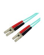 StarTech.com 2m Fiber Optic Cable - 10 Gb Aqua - Multimode Duplex 50/125 - LSZH - LC/LC - OM3 - LC to LC Fiber Patch Cable - Patch-Kabel - LC Multi-Mode (M)