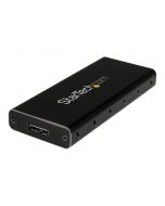 StarTech.com SSD Festplattengehäuse für M.2 Festplatten - USB 3.1 Type C - NGFF - USB C Kabel - USB 3.1 Case auf M2 Adapter - Speichergehäuse - M.2 - SATA 6Gb/s - 600 MBps - USB 3.1 (Gen 2)