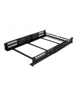 StarTech.com 2HE tiefenvestellbare 19 Zoll Server Rack Schienen - Universal Rack Schiene - Rack-Schiene - Schwarz - 2U - 48.3 cm (19")