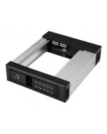 StarTech.com 5,25 auf 3,25 Festplatten Wechselrahmen - für 3,5 SATA/SAS Laufwerke - Trägerlos - SAS/SATA Backplane - Laufwerksschachtadapter - 5,25" bis 3,5" (13.3 cm to 8.9 cm)