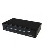 StarTech.com 4 Port DisplayPort KVM Switch - DP KVM Umschalter mit USB 3.0 Hub