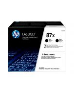 HP 87X - 2er-Pack - Hohe Ergiebigkeit - Schwarz - Original - LaserJet - Tonerpatrone (CF287XD)