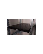 ROLINE Rack-Schieberegal - 550 mm tief, Tragfähigkeit 25 kg - RAL 9005, Jet Black - 1U - 48.3 cm (19")