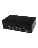 StarTech.com 4 Port Dual DVI USB KVM Switch/ Umschalter mit Audio und USB 2.0 Hub