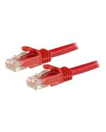 StarTech.com 3m Cat6 UTP RJ45 Gigabit Patchkabel Snagless - Cat 6 Netzwerkkabel mit Schutzmanschette - Cat.6 Patch-Kabel - Rot - Patch-Kabel - RJ-45 (M)