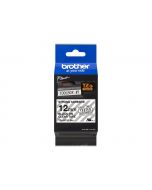 Brother TZe-S131 - Extrem stark haftend - schwarz auf durchsichtig - Rolle (1,2 cm x 8 m)