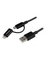 StarTech.com 1m Apple Lightning oder Micro USB auf USB Kabel