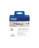 Brother DK-22212 - Permanenter Klebstoff - weiß - Rolle (6,2 cm x 15,2 m)