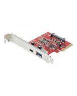 StarTech.com 2-Port 10Gbps USB-A & USB-C PCIe Card, USB 3.1 Gen 2 PCI Express Type C/A Host Controller Card Adapter, USB 3.2 Gen 2x1 PCIe Desktop Expansion Add-On Card, Windows/macOS/Linux