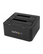 StarTech.com Dual-Bay USB 3.0 to SATA Hard Drive Docking Station, USB Hard Drive Dock, External 2.53.5 SATA IIIIII, SSDHDD Docking Station, Hot-Swap Hard Drive Bay - Top-Loading - Speicher-Controller - 2.5", 3.5" (6.4 cm, 8.9 cm)