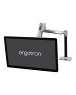 Ergotron LX HD Sit-Stand - Befestigungskit (Gelenkarm, Stange, VESA-Adapter, Tisch-Klemme, Befestigung für Kabeldurchgang)