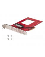 StarTech.com U.3 to PCIe Adapter Card, PCIe 4.0 x4 Adapter For 2.5" U.3 NVMe SSDs, SFF-TA-1001 PCI Express Add-in Card for Desktops/Servers, TAA Compliant - OS Independent (PEX4SFF8639U3)