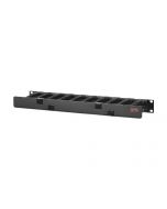 APC Horizontal Cable Manager Single-Sided with Cover - Rack - Kabelführungssatz - Schwarz - 1U - 48.3 cm (19")