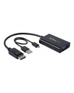 StarTech.com DisplayPort to VGA Adapter with Audio - 1920x1200 - DP to VGA Converter for Your VGA Monitor or Display (DP2VGAA)