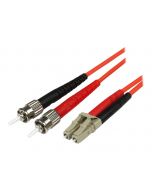 StarTech.com 5m Fiber Optic Cable - Multimode Duplex 50/125 - LSZH - LC/ST - OM2 - LC to ST Fiber Patch Cable - Patch-Kabel - ST multi-mode (M)