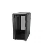 StarTech.com 25U Network Rack Cabinet on Wheels - 36in Deep - Portable 19in 4 Post Network Rack Enclosure for Data & IT Computer Equipment w/ Casters (RK2536BKF)