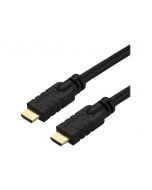 StarTech.com 15m(50ft) HDMI 2.0 Cable, 4K 60Hz Active HDMI Cable, CL2 Rated for In Wall Installation, Long Durable High Speed Ultra-HD HDMI Cable, HDR 10, 18Gbps, Male to Male Cord, Black - Al-Mylar EMI Shielding (HD2MM15MA)