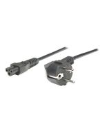 Manhattan Power Cord/Cable, Euro 2-pin (CEE 7/4) plug to C5 Female (cloverleaf/triangular)