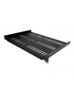 StarTech.com 1HE 19 Zoll Fachboden für netzwerk schrank - Freitragende perforierte Rack ablage für Serverschrank/Rack - Frontmontage - Belastbarkeit 25kg - 30cm tiefe - belüftet (SHELF-1U-12-FIXED-V)