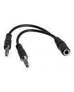 StarTech.com 3,5mm Audio Klinke Y Kabel - Headset Splitter