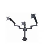 StarTech.com Triple Monitor Desk Mount For Up To Three 27in Screens, VESA 75x75/100x100, Tool-Less Arm Adjustments, C-Clamp/Grommet Mount, Spring-Assisted Arms - Befestigungskit - einstellbarer Arm - für 3 LCD-Anzeigen - Aluminium, Stahl, Kunststoff - Sch