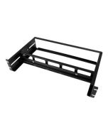 StarTech.com 19" DIN Rail Rackmount Kit einstellbar mit Hutschiene/Mini/ G-Schiene - Rack-Schienen-Kit - Schwarz - 2U - 48.3 cm (19")