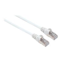 Intellinet Network Patch Cable, Cat6, 0.5m, White, Copper, S/FTP, LSOH / LSZH, PVC, RJ45, Gold Plated Contacts, Snagless, Booted, Polybag - Patch-Kabel - RJ-45 (M)