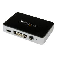StarTech.com USB 3.0 HDMI Video Aufnahmegerät - External Capture Card - USB 3.0 Video Grabber - HDMI/DVI/VGA/Component HD PVR Video Capture 1080p @ 60fps (USB3HDCAP)