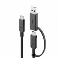 Alogic ELCCA3212-BK, 1,2 m, USB C, USB C, USB 3.2 Gen 2 (3.1 Gen 2), 10 Gbit/s, Schwarz