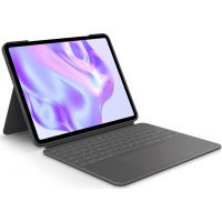 Logitech Combo Touch - Tastatur und Foliohülle - mit Trackpad - hinterleuchtet - Apple Smart connector - QWERTZ - Deutsch - Graphite - für Apple 13-inch iPad Pro (M4)